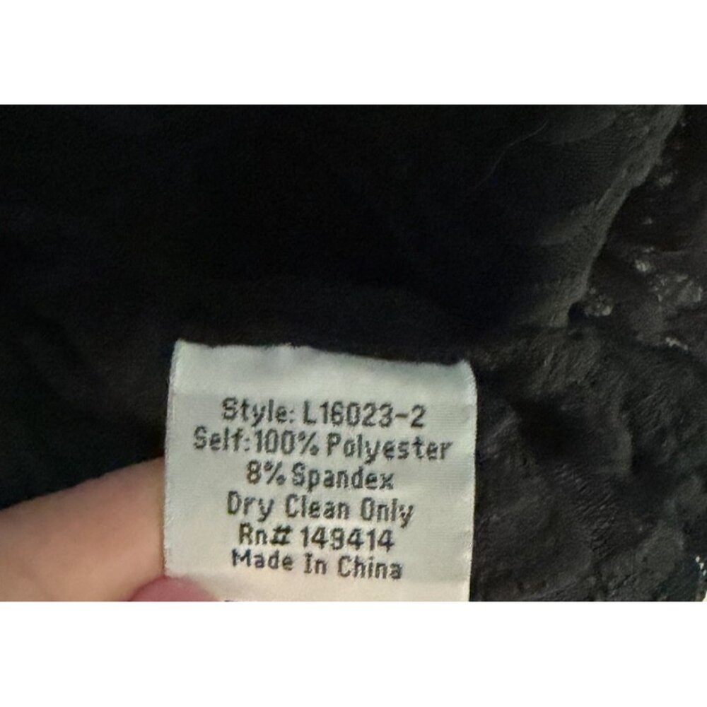 Johnny Was NWT Large Black Astrid Sheer Embroidered Lace Sheer Blouse NEW W TAGS - Picture 9 of 10